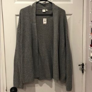 GAP gray cardigan sweater - size XL NWT